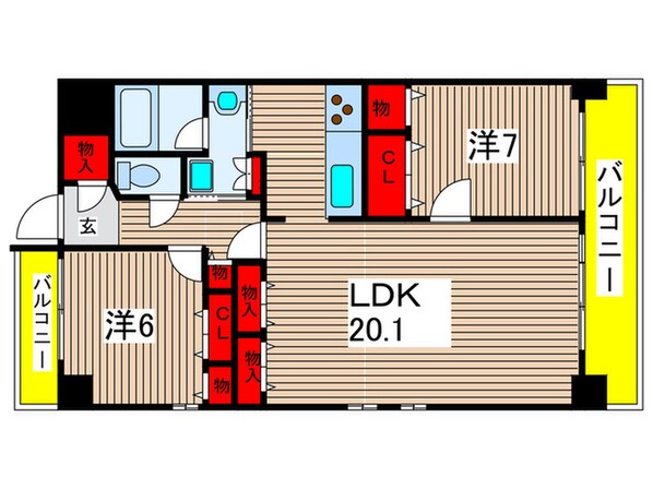 ティンガ－ラ石川橋の物件間取画像